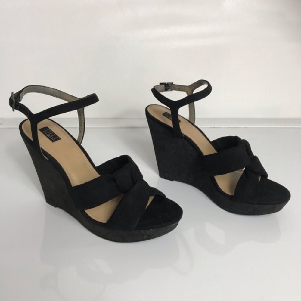 MGili Knotted Kahlie Front Wedge Ankle Strap - Picture 1 of 6